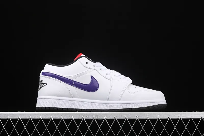 All categories Air Jordan Jordan series basketball shoes Air Jordan 1 Low New version Air Jordan 1 Low AJ1 Joe 1 white candy four-color hook low-top sneakers CW7009-100